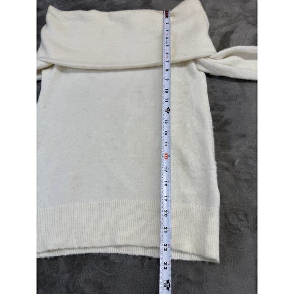 Club Monaco Charlotta Off Shoulder Sweater XS White Wool Alpaca Blend - Picture 7 of 9